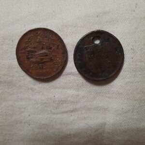 2 LARGE CENTS COPPER